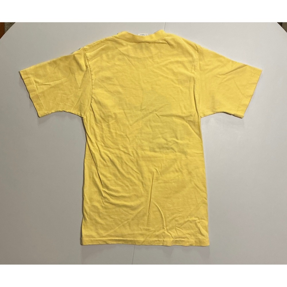 VTG‎ USA Made 80s B Kliban Cat Mousies Song Yellow Graphic Tee Youth Small USA - Picture 2 of 7